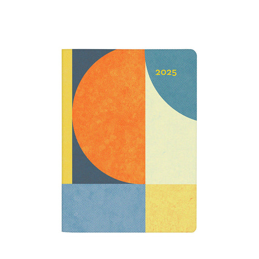 W. Maxwell 2025 Memo Daily Planner - 7.25" x 9.75" - Geo - Bilingual