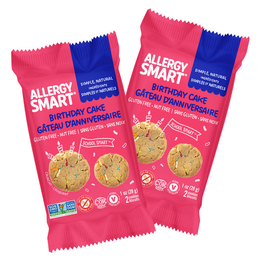 Biscuits Allergy Smart - Gâteau d'anniversaire - 28 g - Paquet de 40