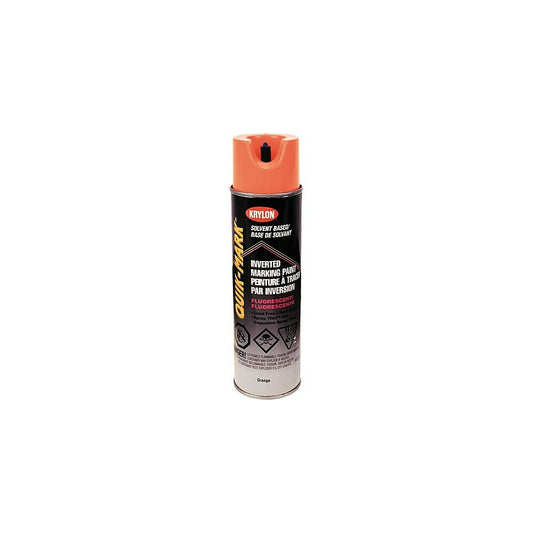 Krylon Industrial Quik-Mark Fluorescent Orange Solvent Based Marketing Paint 17oz (A03702)