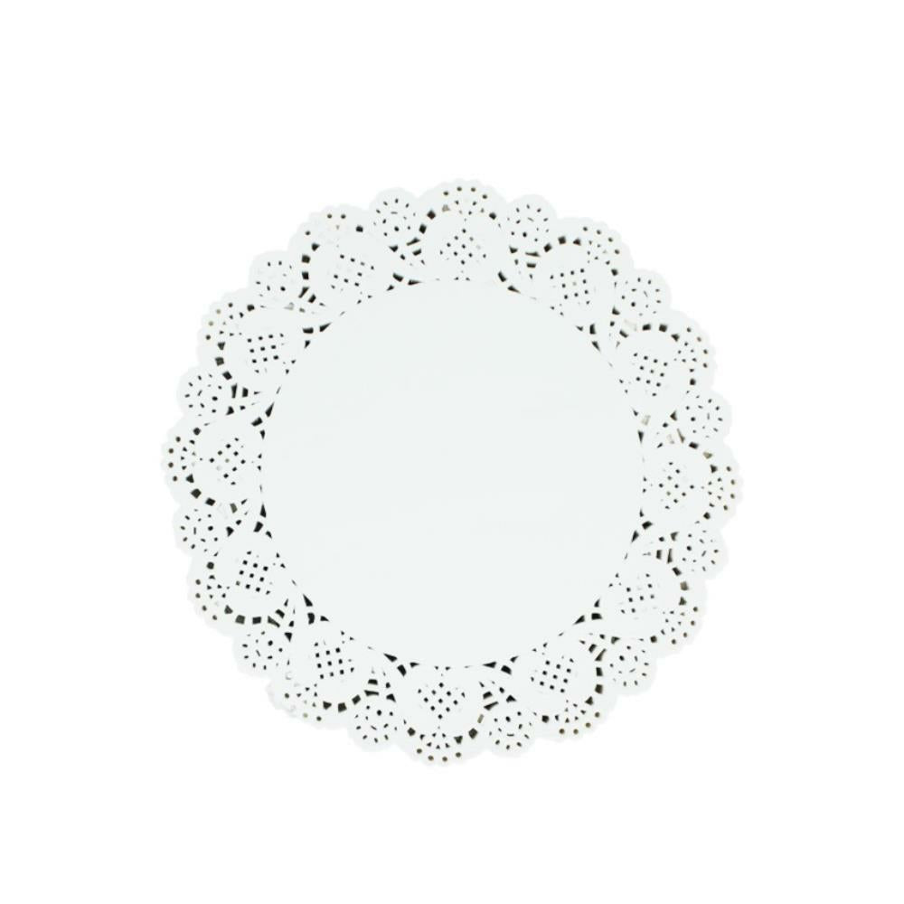 Napperons ronds blancs, 8,5 po, 100/pqt