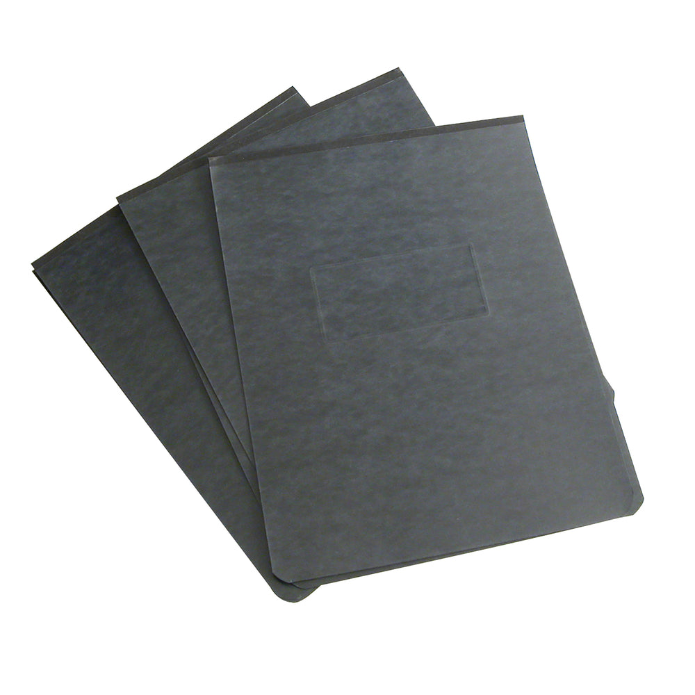 Couverture de rapport ACCO en carton recyclé 20 pts - Attache en acier - Format lettre - Capacité 2 po - Noir