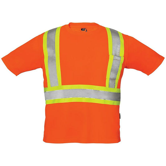 Forcefield Crew Neck Safety Tee - Orange - 3XL