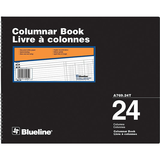 Livre à colonnes Blueline A769, A769-24T, 24 colonnes
