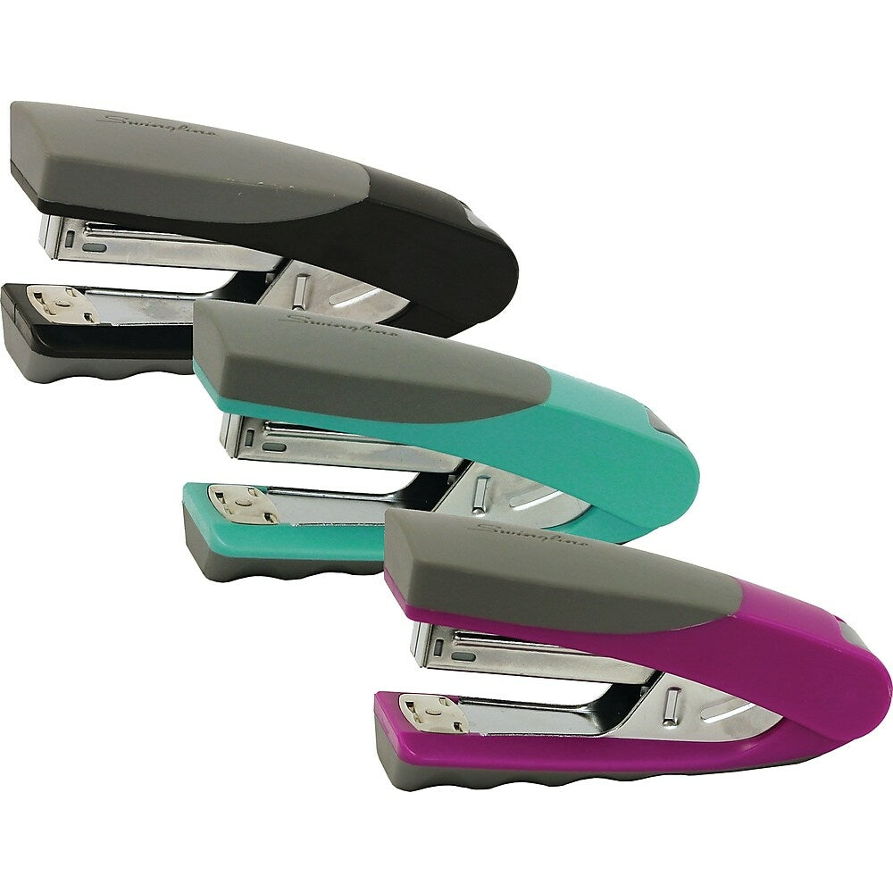 Swingline Compact Ergo Grip Stapler, 8-3/16" x 1-5/8" x 3-5/8", Assorted (6447419239)