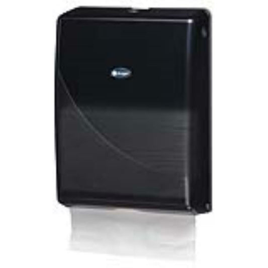 Distributeur de serviettes pliées, fumée/noir.