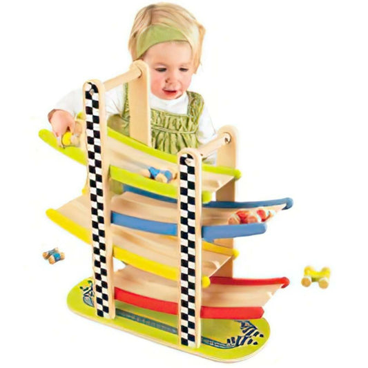 Circuit de course Hape Fast Flip, 12,5" L, 3,1" l, 11,1" H,