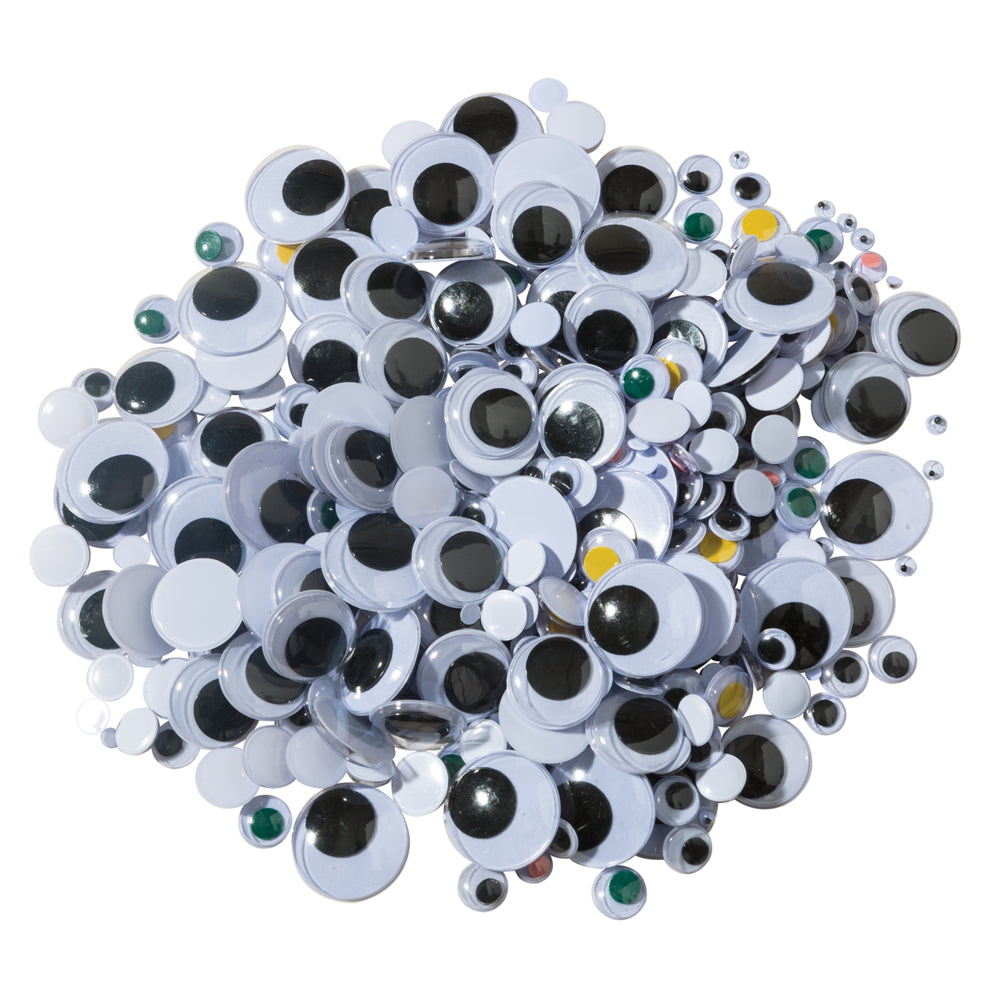 Creativity Street Wiggle Eyes Classroom Pack, multicolore, tailles assorties, 500/pqt