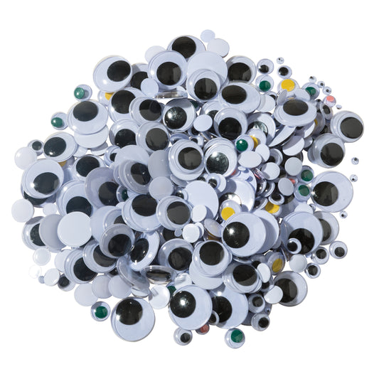 Creativity Street Wiggle Eyes Classroom Pack, multicolore, tailles assorties, 500/pqt