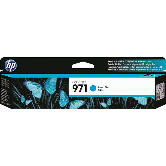 HP 971 Cyan Original Ink Cartridge (CN622AM)