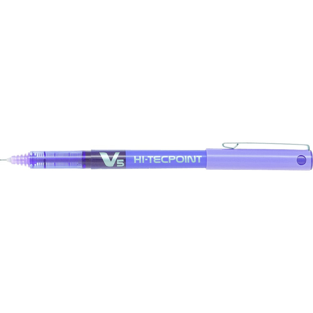 Pilot Hi-Tecpoint BXV5 Rolling Ball Pens, Extra Fine Point, 0.5mm, Purple