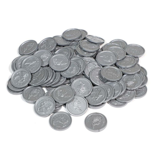 Learning Resources Canadian Quarters - Play Money, 100/pkg