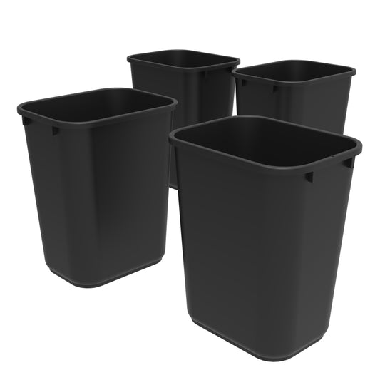 Corbeille à papier Storex - 39 L - Noir
