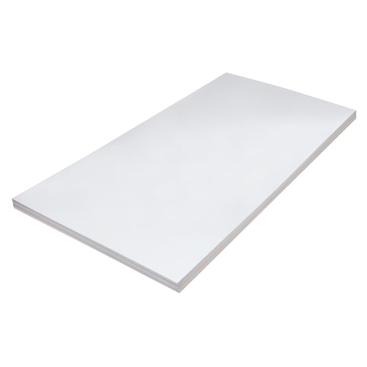 Carton épais Pacon, blanc, 61 cm x 91,4 cm, 100 feuilles/paquet