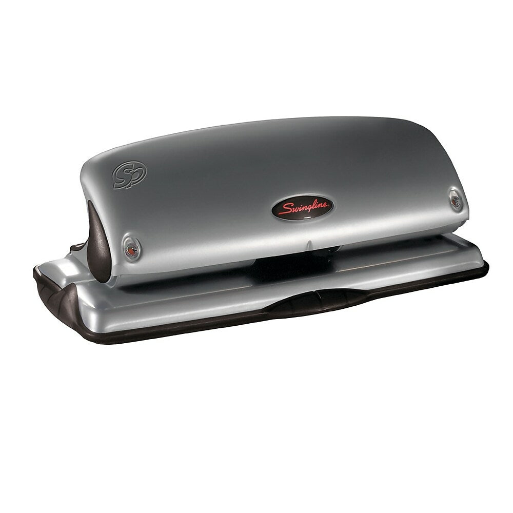 Swingline ProTec Safety 3-Hole Punch, Silver/Black (5050516453)