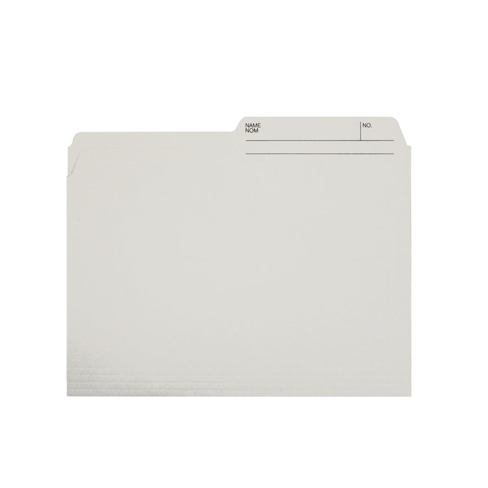 Chemises recyclées Hilroy - Format lettre - 9" x 11 3/4" - Ivoire - Paquet de 100
