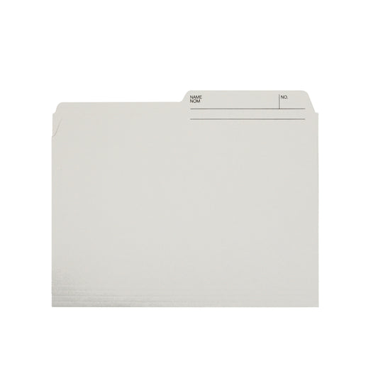 Chemises recyclées Hilroy - Format lettre - 9" x 11 3/4" - Ivoire - Paquet de 100