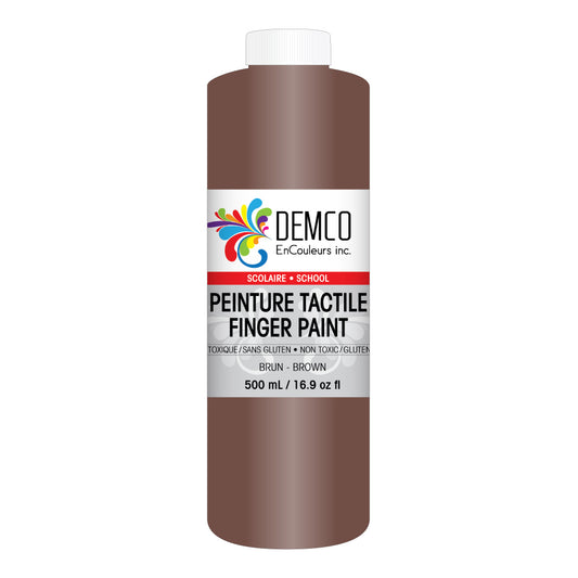 DEMCO EnCouleurs Inc School Fingerpaint - 500 mL - Brown