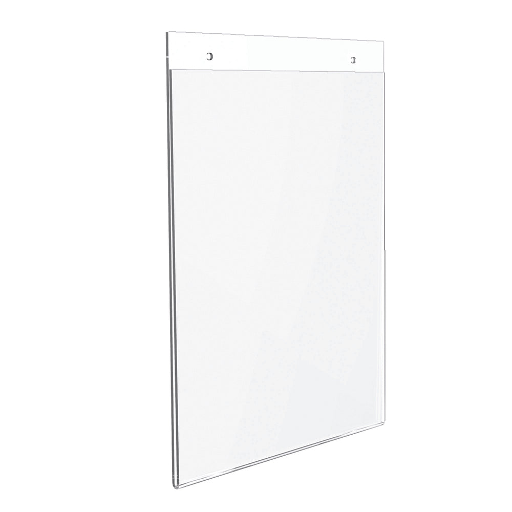 Deflecto Classic Image Wall Mount Sign Holder - Portrait - 8 1/2"W x 11"H - Clear