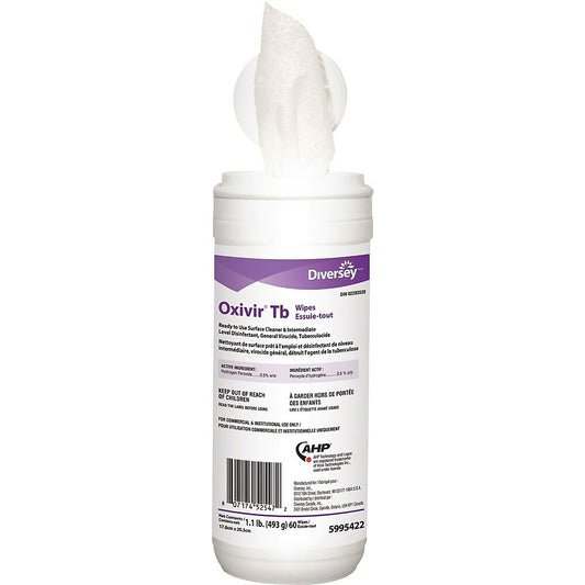 Oxivir Disinfectant Wipes, 60 sheets