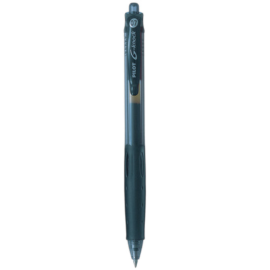Stylo roller rétractable Pilot G-Knock BeGreen à encre gel - 0,7 mm - Noir