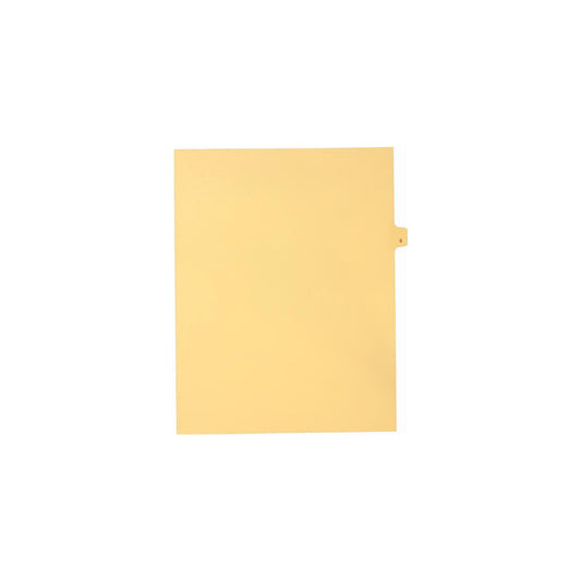 Onglets numériques Sterling Singles, n° 8, chamois, format lettre, coupe 1/25e, paquet de 25