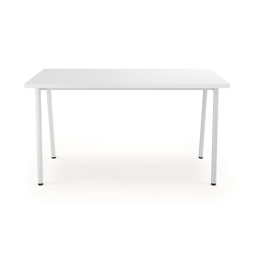 Table de travail Lewis 54" L en stratifié - Blanc