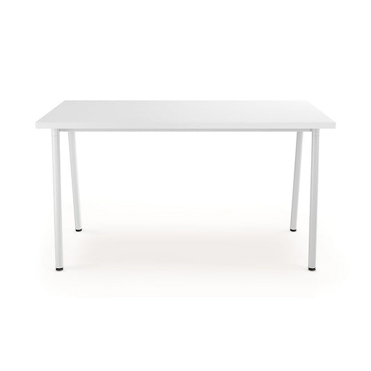 Lewis 54"W Laminate Work Table - White