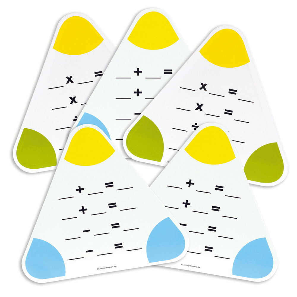 Tableaux familiaux à écrire et à effacer de Learning Resources, lot de 5