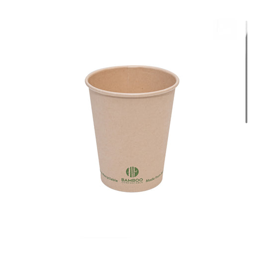 Eco-Packaging Bamboo Aqueous 8 oz Hot Cup - 1000 Pack