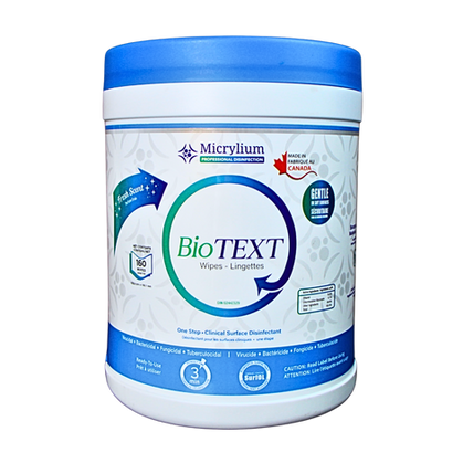 MICRYLIUM BioTEXT Wipes Canister of 160 #01 TXWC-160