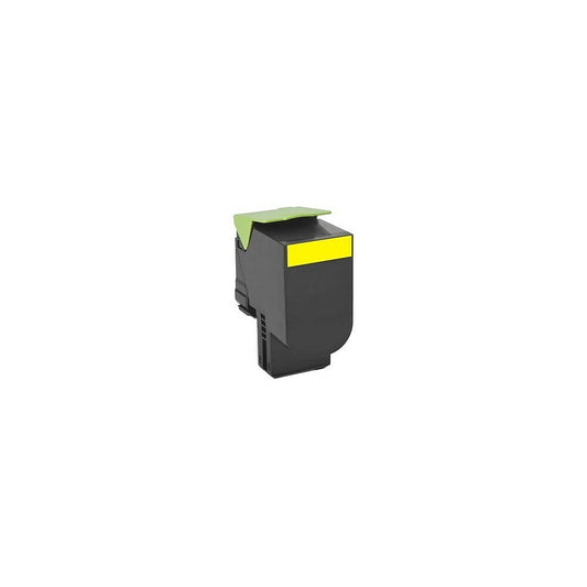 Lexmark Unison 800H4 Toner Cartridge - Laser - High Yield - OEM - Yellow - (80C0H40)