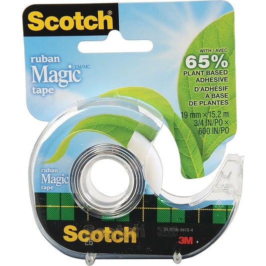Scotch Plant Based Magic Tape, 19mm x 15.2m, 1/Pack
