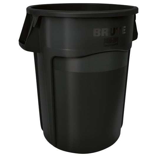 Poubelle ronde Rubbermaid - 32 gallons - Noir