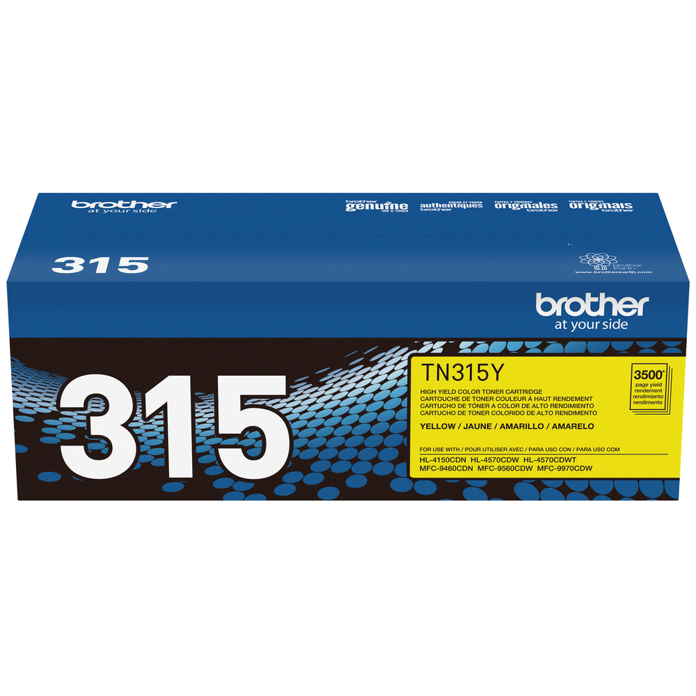 Cartouche de toner jaune Brother TN315, haut rendement (TN315Y)