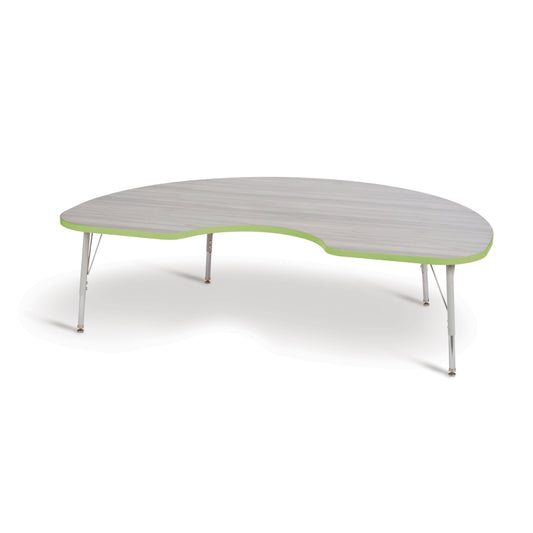 Table d'activités pour les reins Jonti-Craft Berries - 48" x 72" - 15-24"H - Gris bois flotté/citron vert