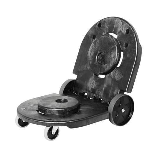 Rubber Commercial Brute Tandem Dolly - Black