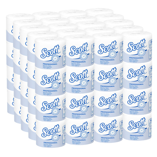 Scott Professional Standard Roll Toilet Paper - 1-Ply - White - 80 Pack
