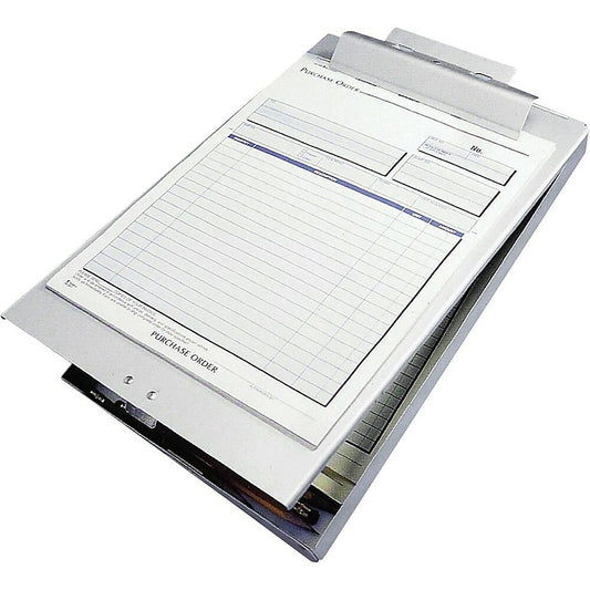 Porte-formulaires à charnière supérieure en aluminium Staples, format lettre