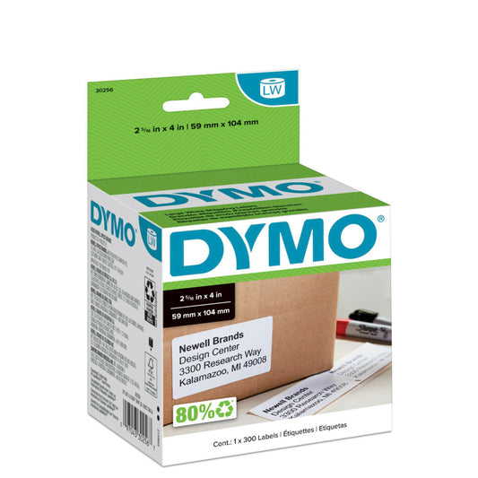 Étiquettes d'expédition DYMO LabelWriter, 2-5/16" x 4", 300 étiquettes