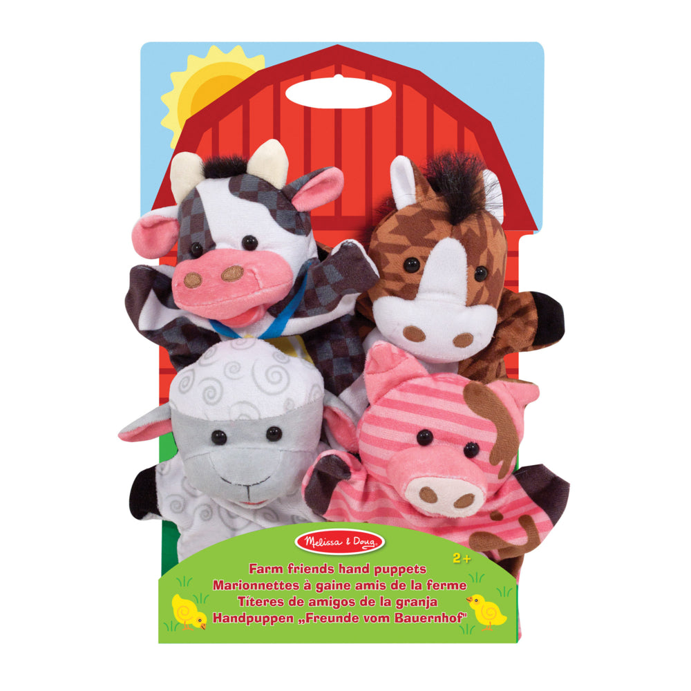 Melissa & Doug Farm Animals Hand Puppet Set