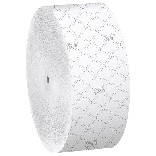 Scott Coreless High-Capacity Jumbo Roll Toilet Paper - with Elevated Design - 2-Ply - White - 12 Pack