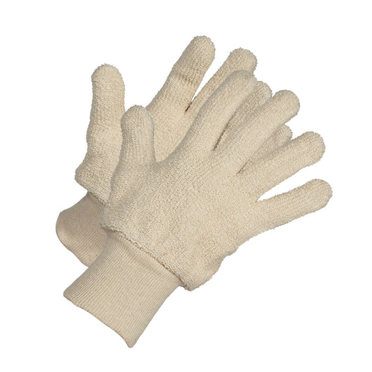 Gants Forcefield en tissu éponge résistants à la chaleur – Travail léger à moyen – Beige – Lot de 2