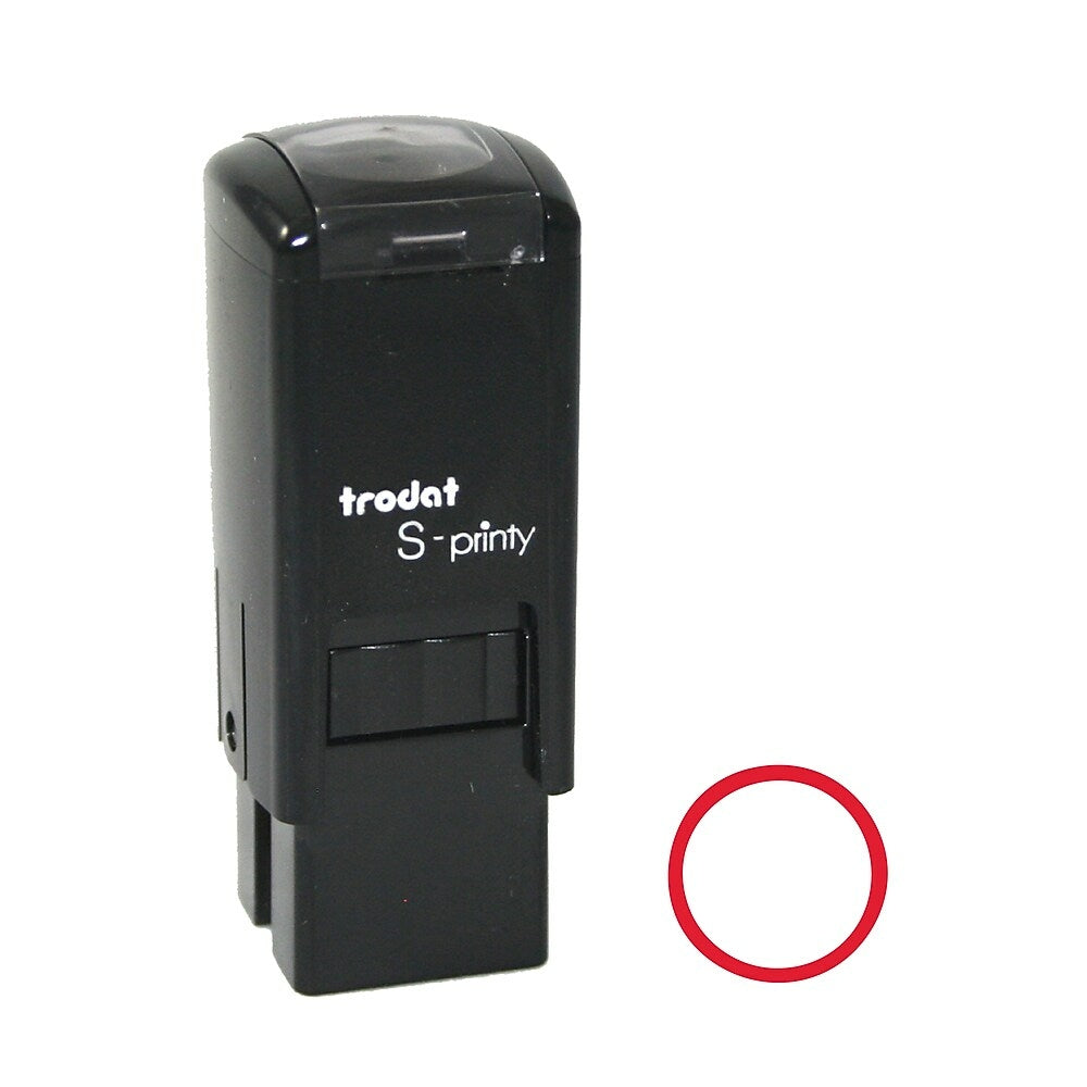 Trodat S-Printy ''Circle Impression'' Red Ink Self-Inking Mini Stamp 4921