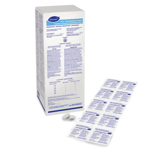 Diversey Titan Tabs Disinfectant Cleaner - 500 Pack