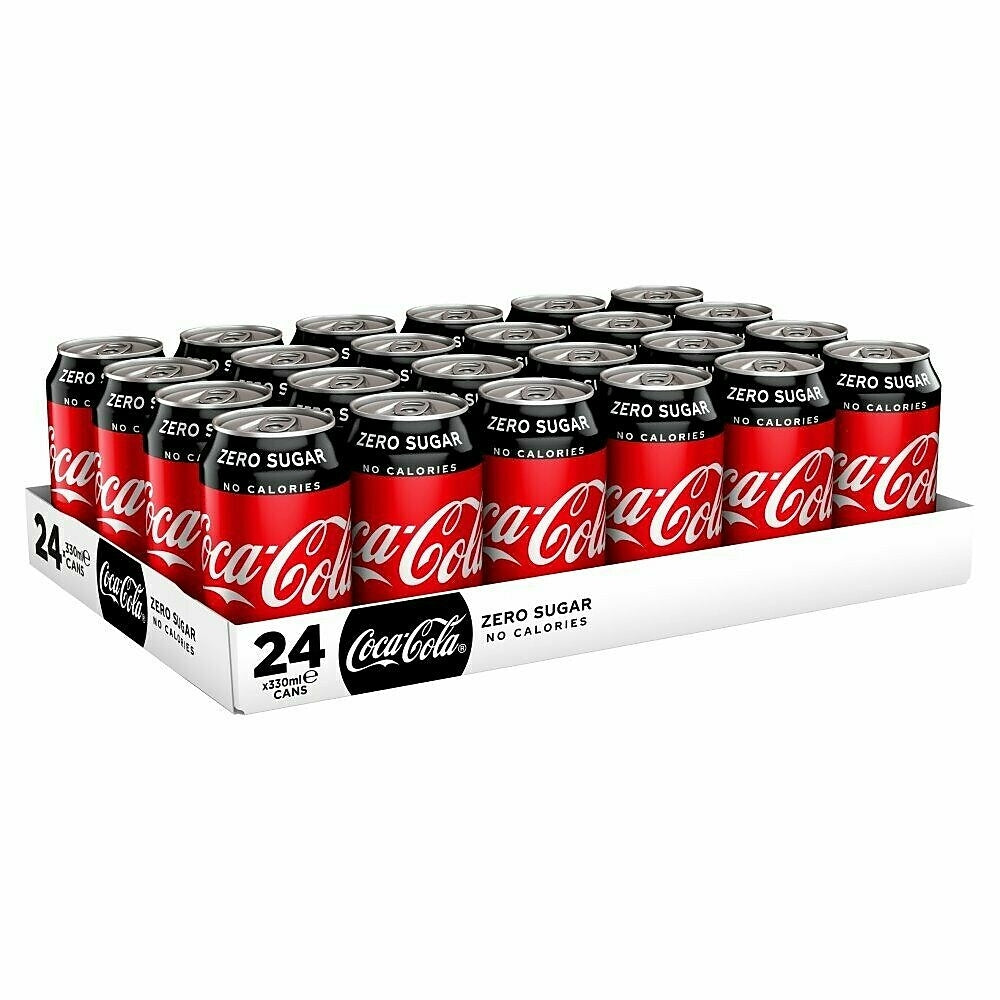 Coca-Cola zéro sucre - Canettes de 355 ml - Paquet de 24