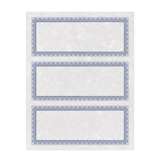 St. James Regent Gift Certificates - 24 lbs. - 3 2/3 x 8 1/2" - Blue - 75 Pack