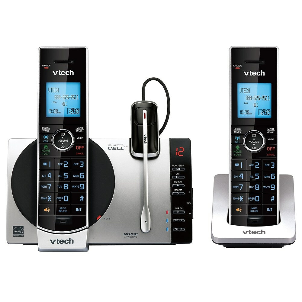 VTech (DS6771-3) 2-Handset Connect to Cell Answering System with Cordless Headset