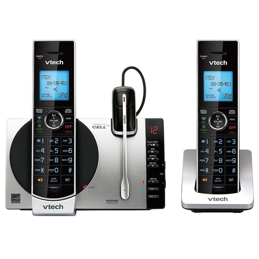 VTech (DS6771-3) 2-Handset Connect to Cell Answering System with Cordless Headset