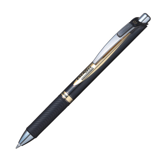 Pentel EnerGel Permanent Retractable Gel Roller - 0.5mm - Black
