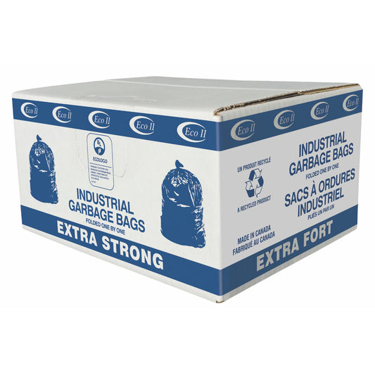 Eco II Garbage Bags - 26" x 36" - Extra Strong - Clear Tint - 125 Pack